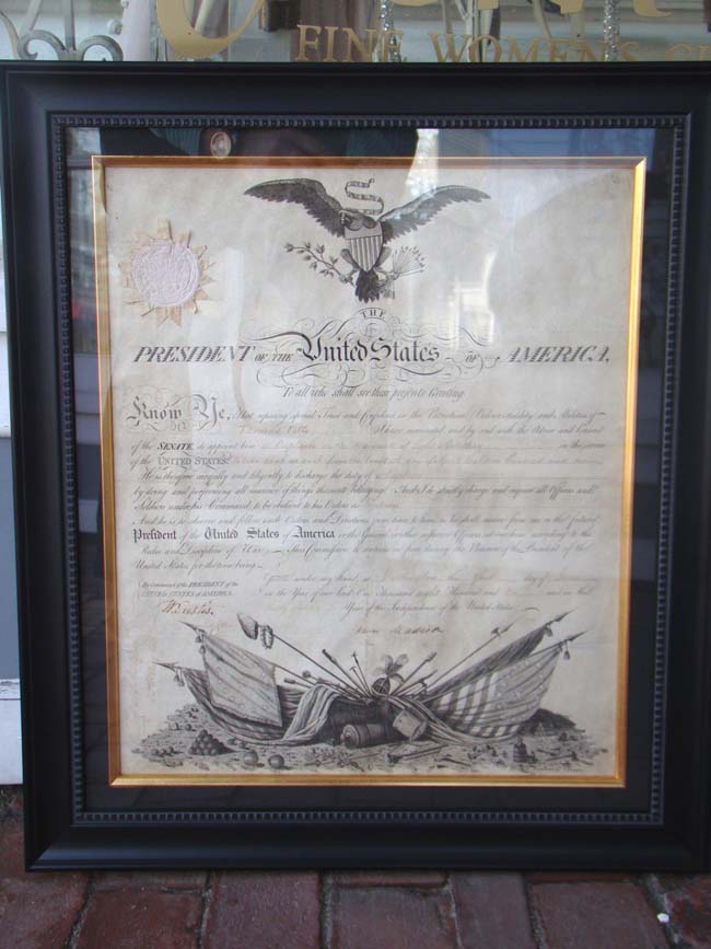 A President JAMES MADISON signed Military commission dated June 1, 1810 — image 5